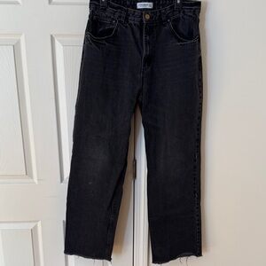 Pull&Bear Dark Denim Straight-Leg Jeans